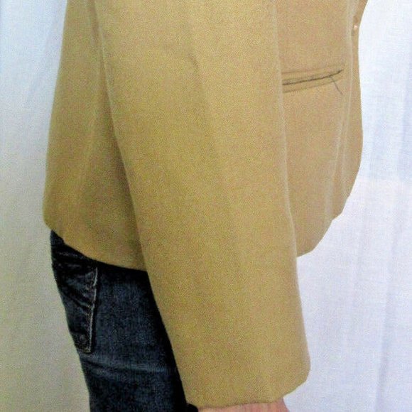 Brown Wool Jacket, Single Button Blazer, Horse - Picture 8 of 10